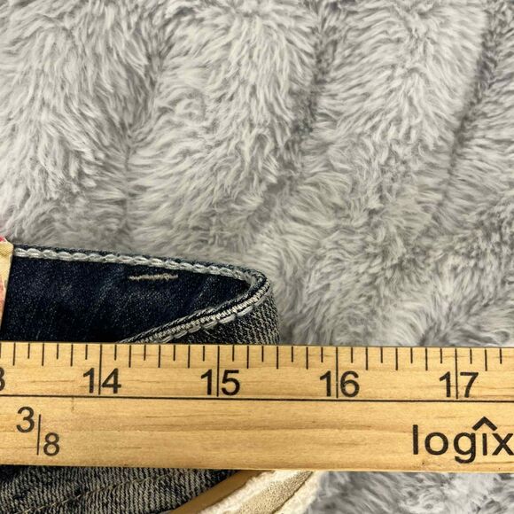 Wallflower Womens 9 Distressed Capri Jeans Lace Belt Stretch NWT Streetwear Boho - Picture 7 of 9